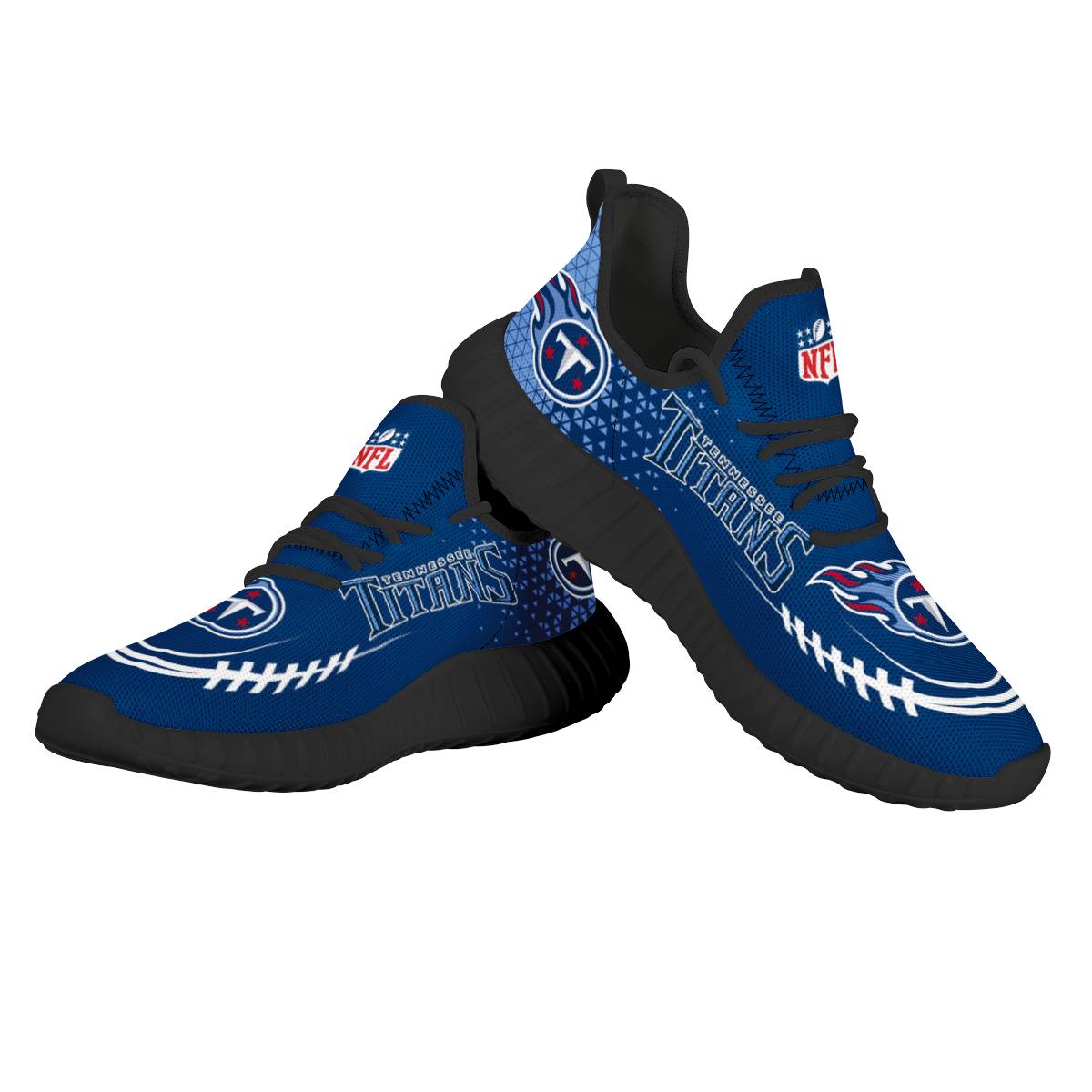 Women's NFL Tennessee Titans Mesh Knit Sneakers/Shoes 001